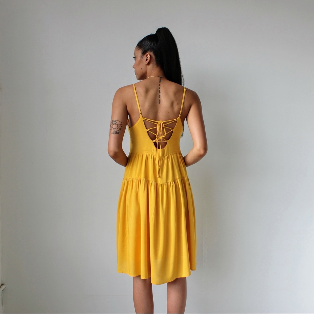 Yellow Midi sundress
